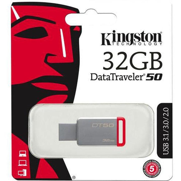 Kingston DataTraveler50 32GB - USB 3.0 Thumbdrive-Jacobs Photo and Digital