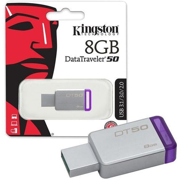 Kingston DataTraveler50 8GB - USB 3.0 Thumbdrive-Jacobs Photo and Digital