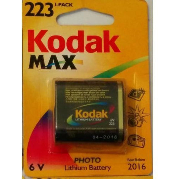 Kodak Max K223LA-1 Lithium Battery 6V - Jacobs Digital