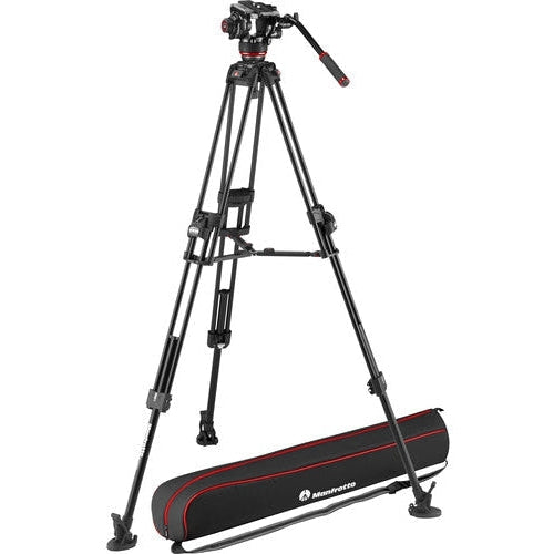 Manfrotto 504x Fluid Video Head & 645 Fast Twin Alu Tripod - Jacobs Digital