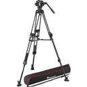 Manfrotto 504x Fluid Video Head & 645 Fast Twin Alu Tripod - Jacobs Digital
