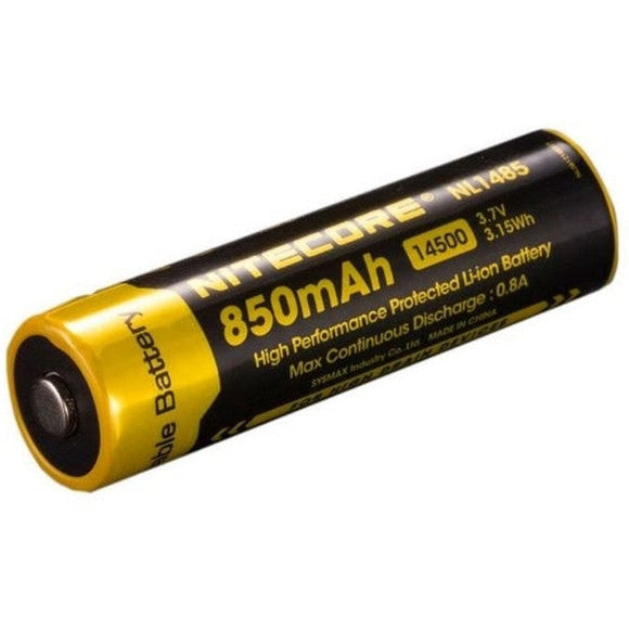 Nitecore 14500 Rechargeable Lithium-ion Battery (3.7v, 850mah)