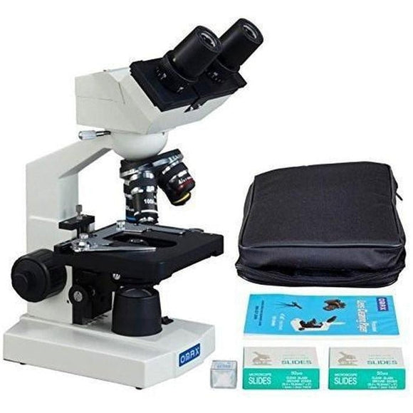 Omax 40x-2000x Compound Microscope w/ Built-In 1.3mp Camera & Accessories-Microscope-Jacobs Photo and Digital